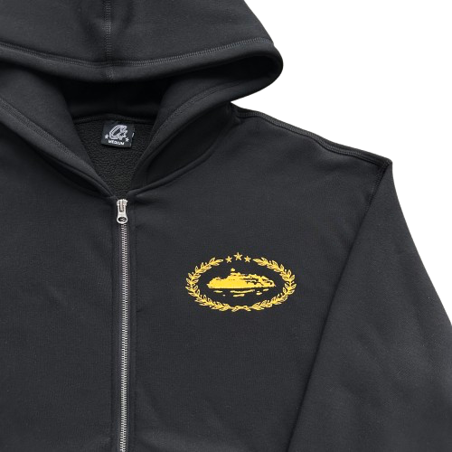 CORTIEZSUPERIOR ROYALE ZIP HOODIE (BLACK/YELLOW)