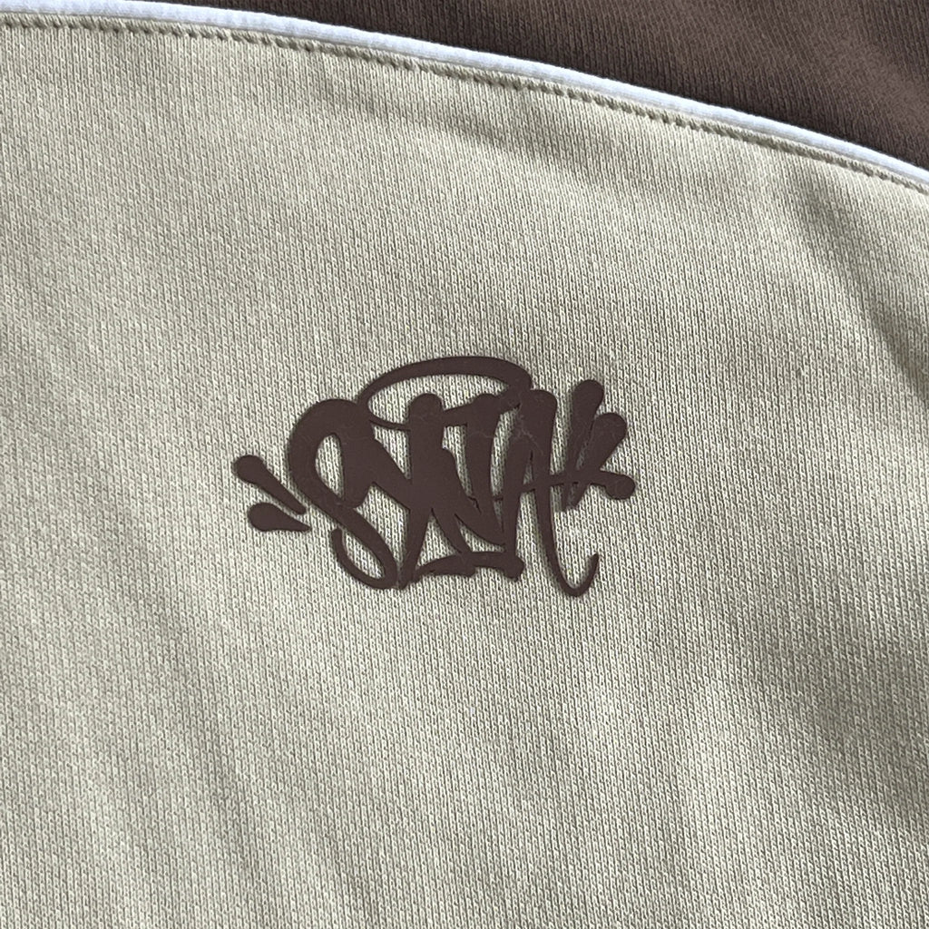 SYNA PIPE HOODIE & SHORT SET (BEIGE/BROWN)