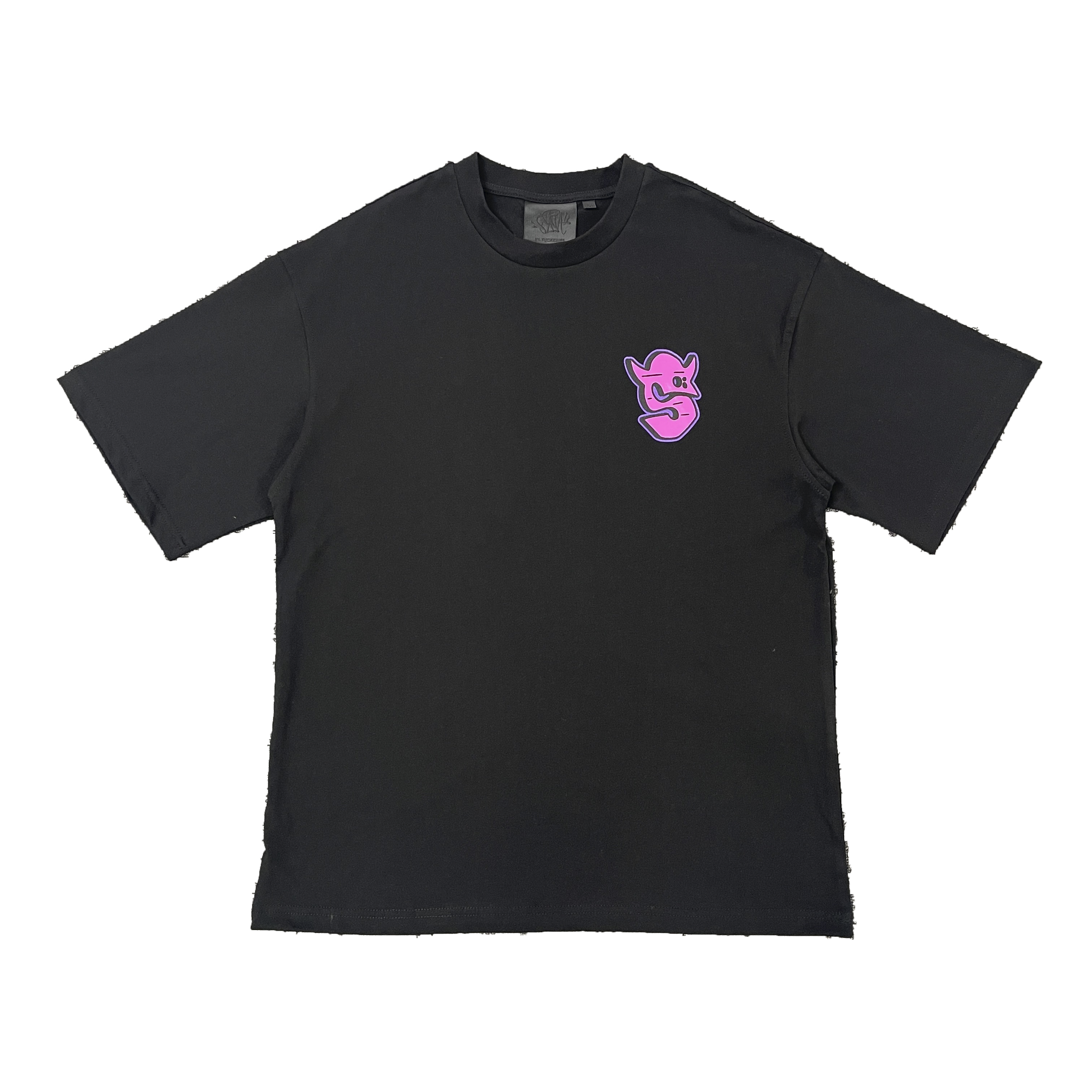 SYNAWORLD GRAF PRINTED TEE - (BLACK/PURPLE)