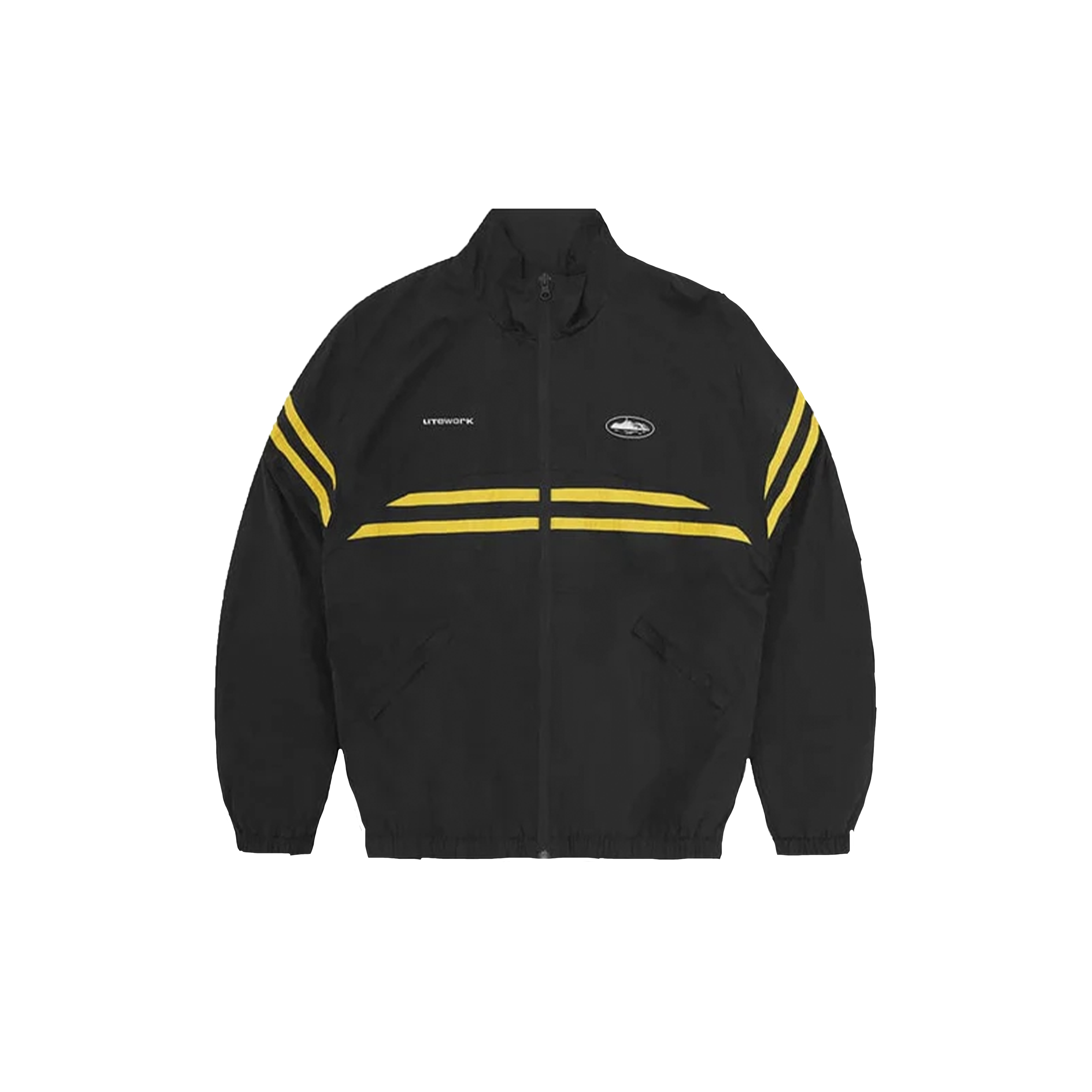CORTEIZ STRIPED LITEWORK JACKET (BLACK/YELLOW)