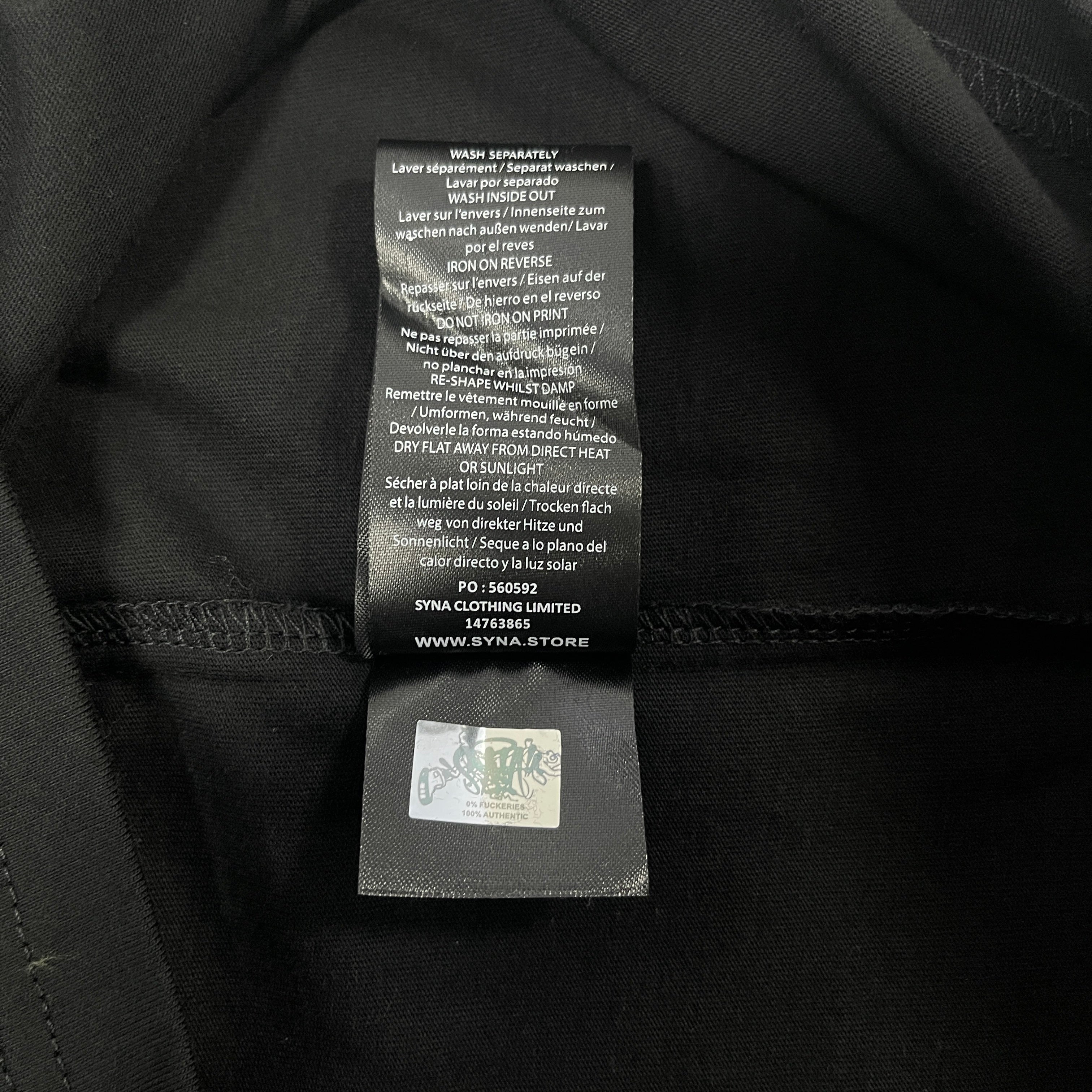 SYNAWORLD GRAF PRINTED TEE - (BLACK/PURPLE)